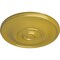 Ekena Millwork Jefferson Ceiling Medallion (Fits Canopies up to 2 7/8"), Hand-Painted Rich Gold, 11 3/4"OD x 3/8"P CM12JERGS - alternate 2